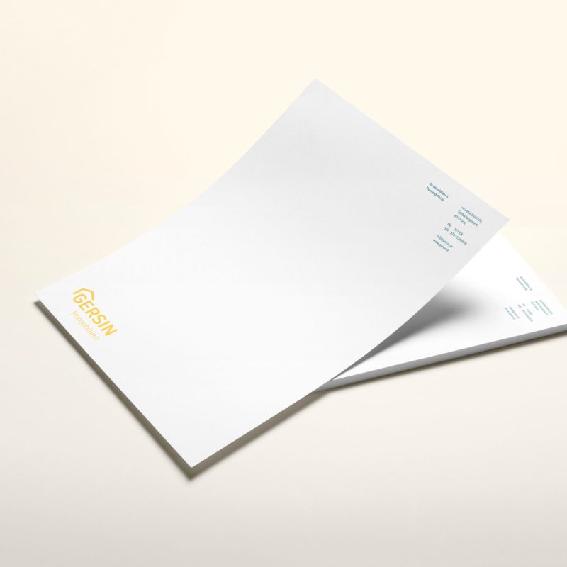 A folded notepad on a white background.