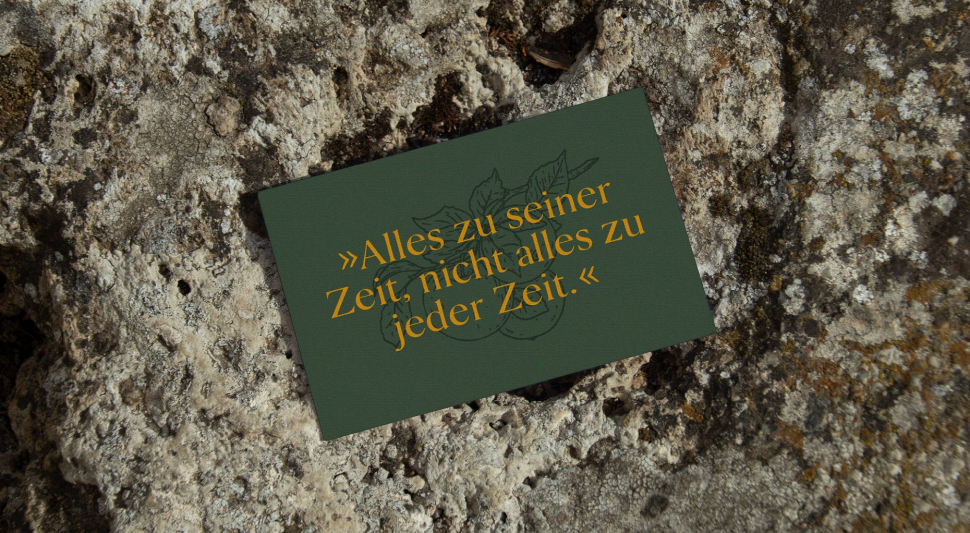 A message on a piece of paper lies on a rock.