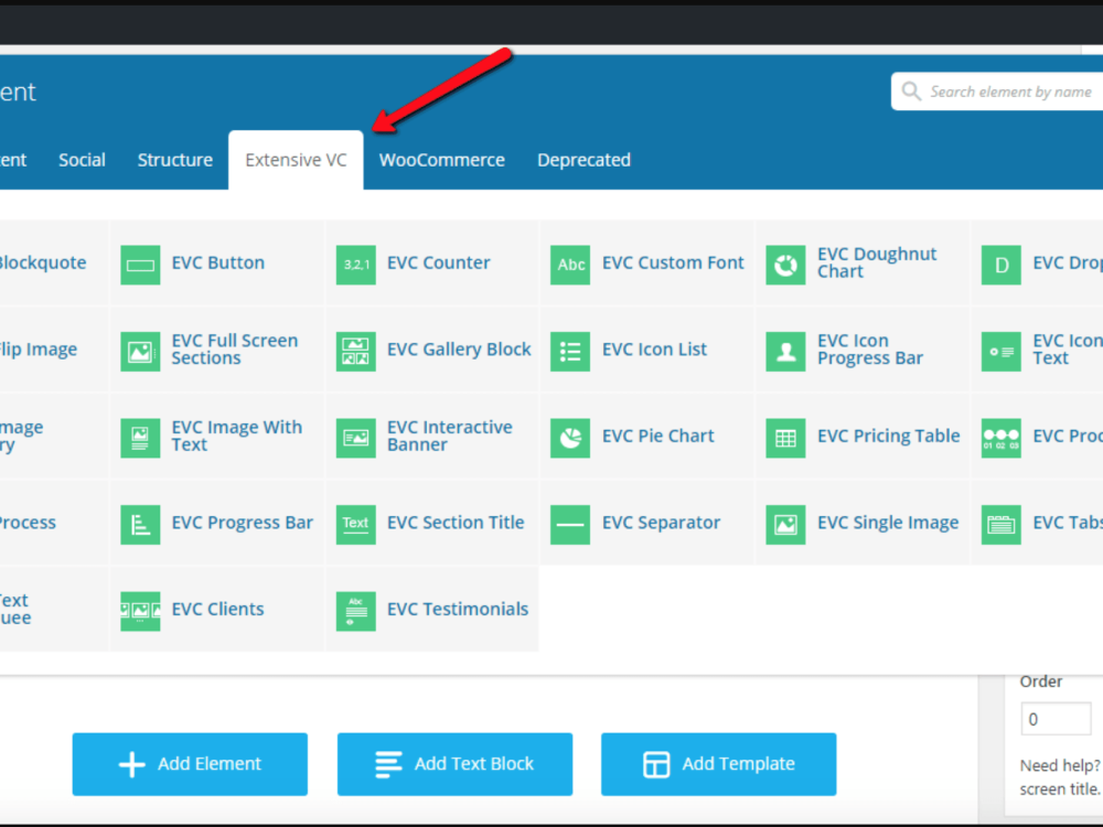 Ein Screenshot des WordPress-Dashboards mit hervorgehobenen Optionen.